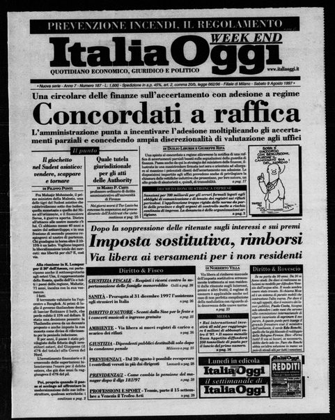 Italia oggi : quotidiano di economia finanza e politica